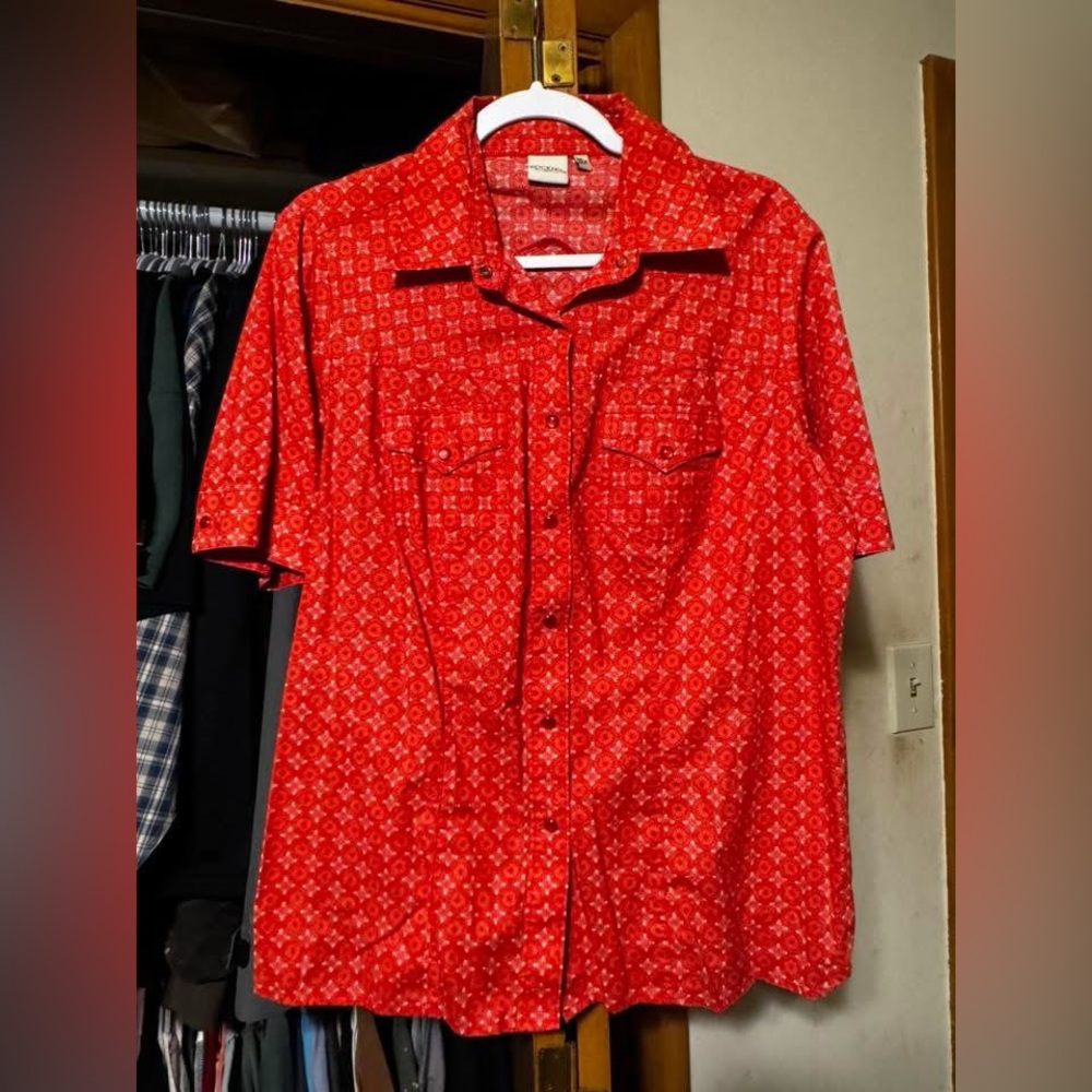 Red Patterned Shirt